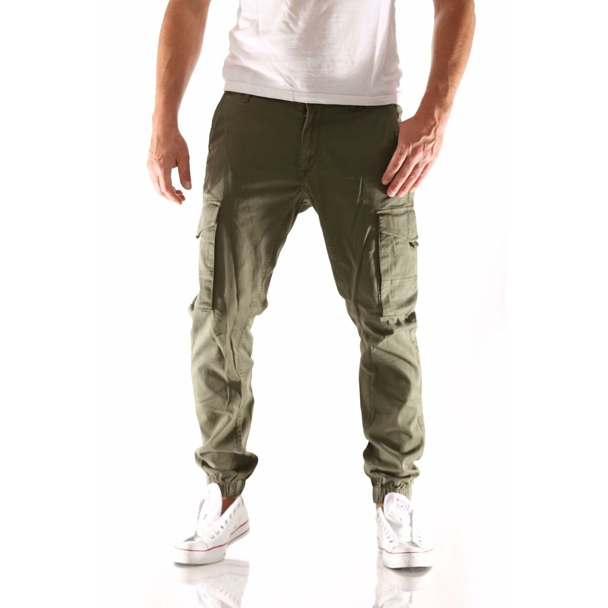 Pantalón Jack & Jones JPSTPAUL FLAKE CARGO 12141844 Verde