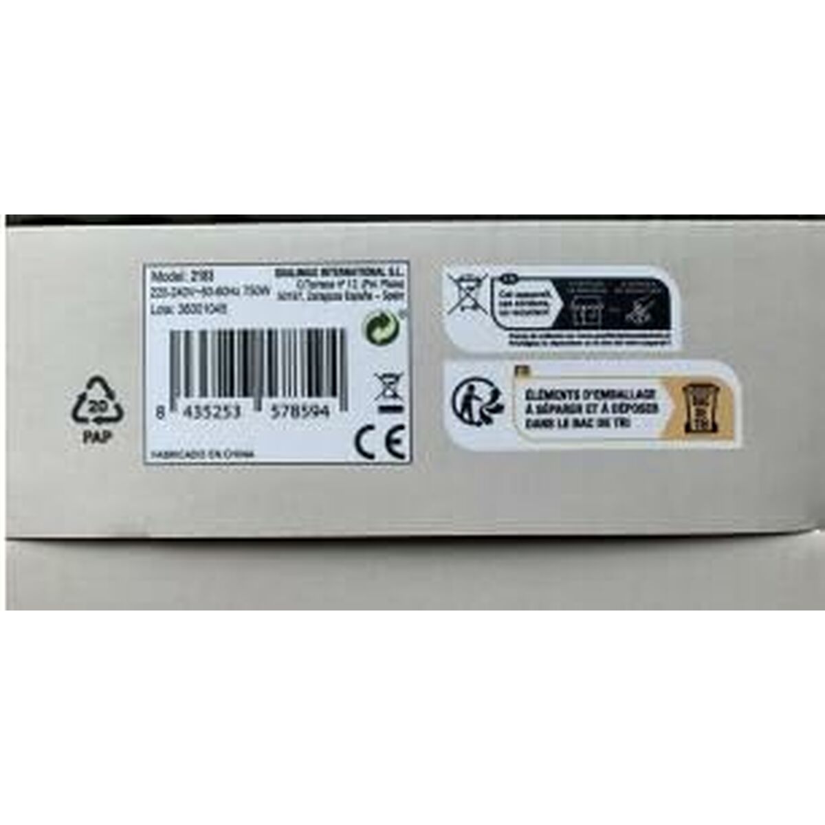 Sandwichera Grill JOCCA Naturaleza Blanco