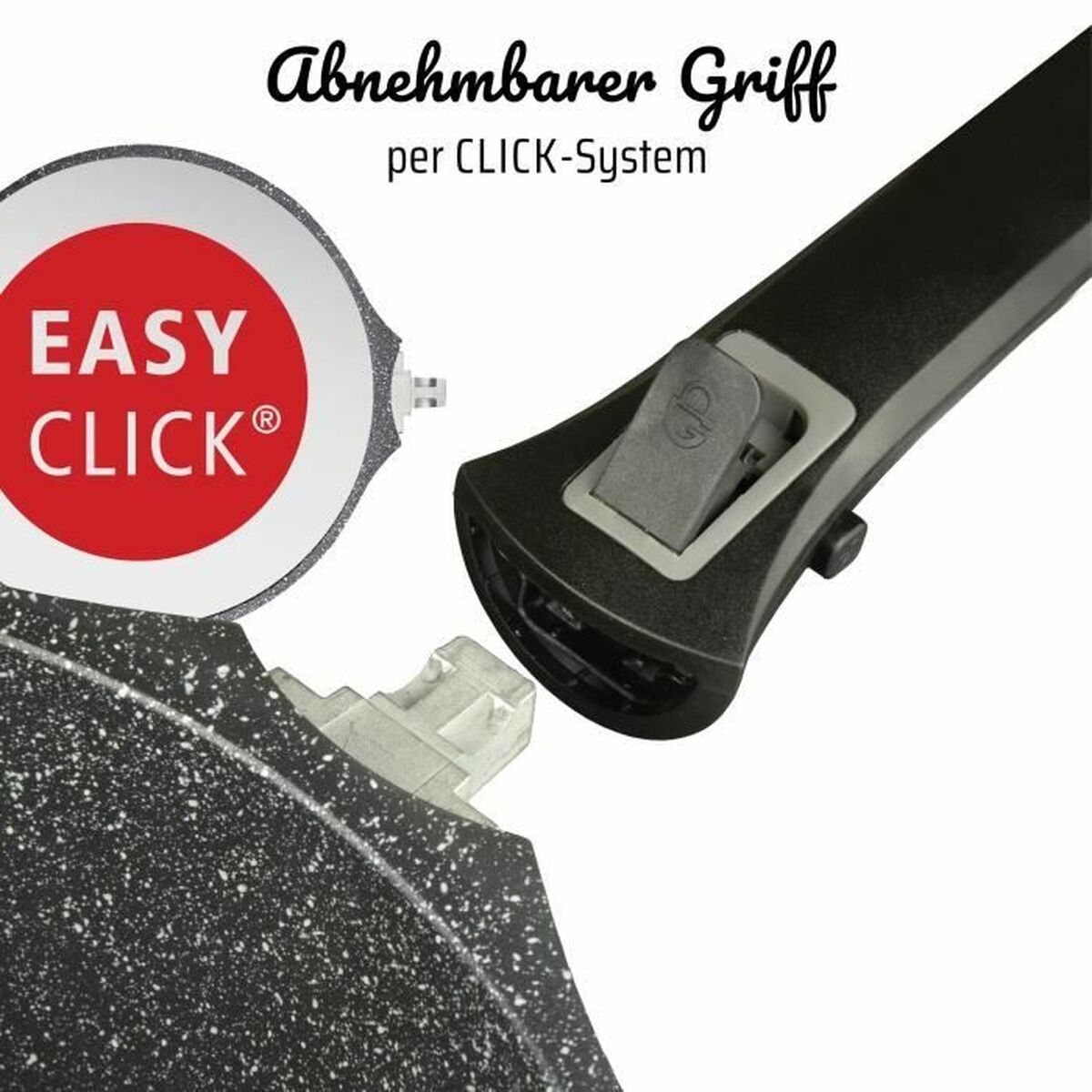 Sartén GSW Easy Click Negro Aluminio Ø 28 cm 28 cm