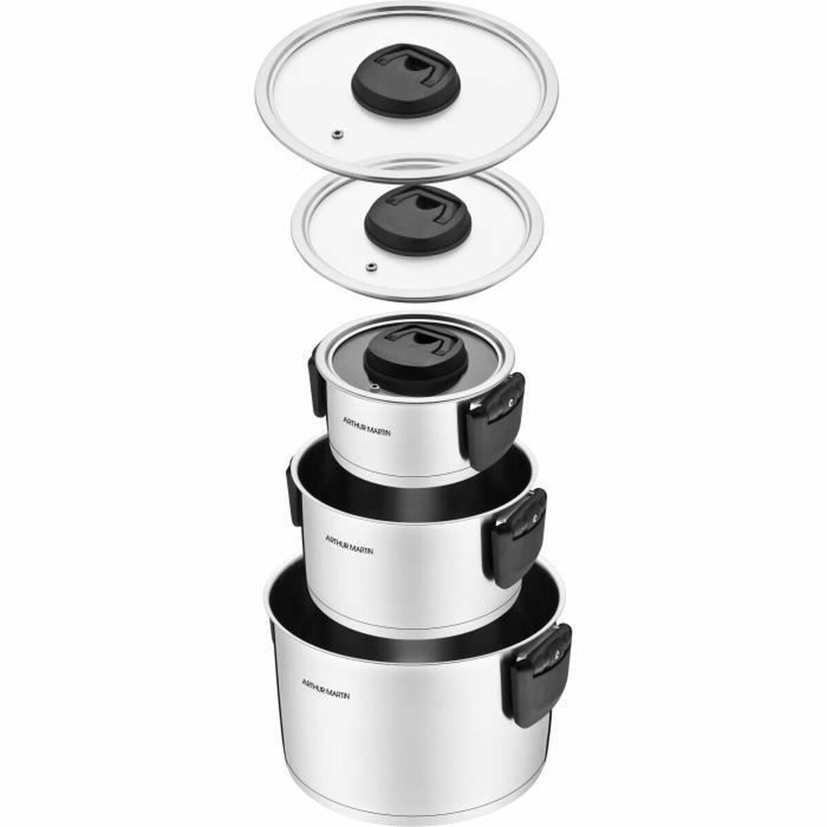 Batería de Cocina Arthur Martin AM6321 3 Piezas