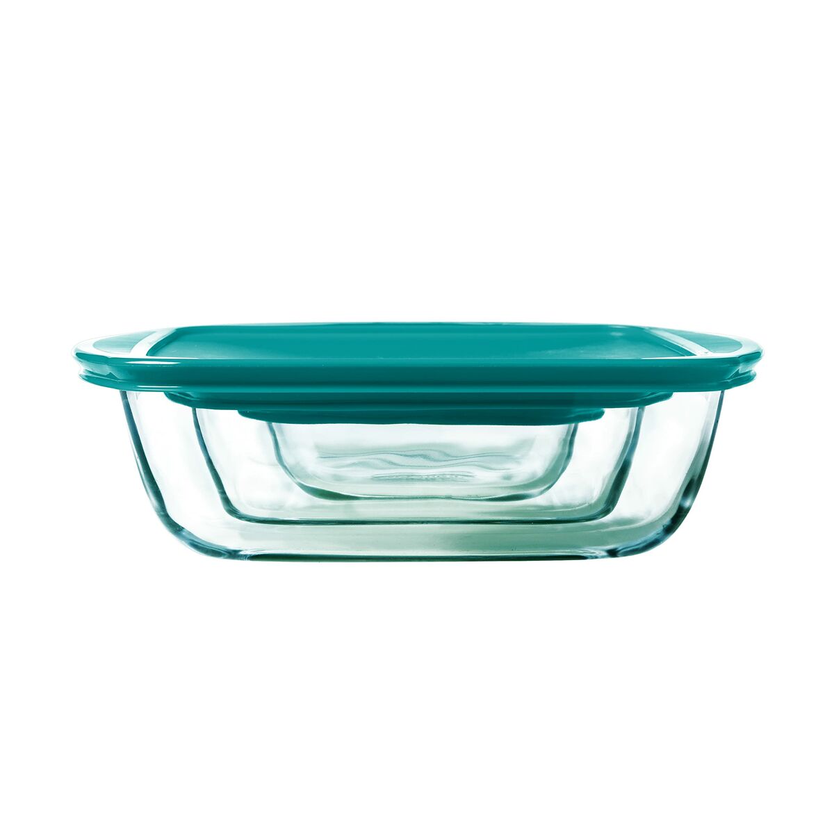 Bandeja para Horno Pyrex Cook & Store 2,5 L 1,1 L 0,4 l Verde Rectangular 3 Piezas