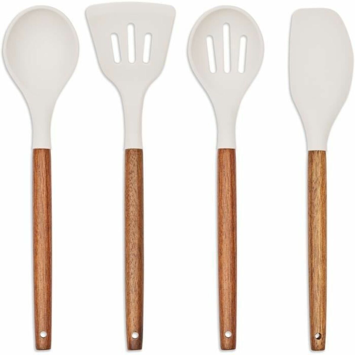 Set de Utensilios para Cocina Livoo MES153G Blanco 5 Piezas (4 Unidades)
