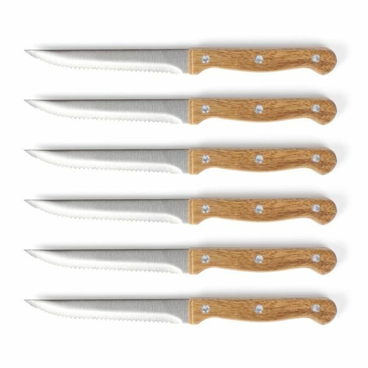 Cuchillo para Carne Livoo MEC133 Acero Inoxidable 6 Piezas