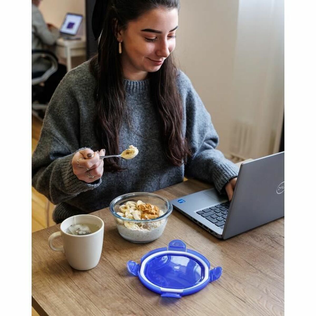 Set de Recipientes de Cocina Herméticos Apilables Pyrex Azul 0,7 L 3 Piezas