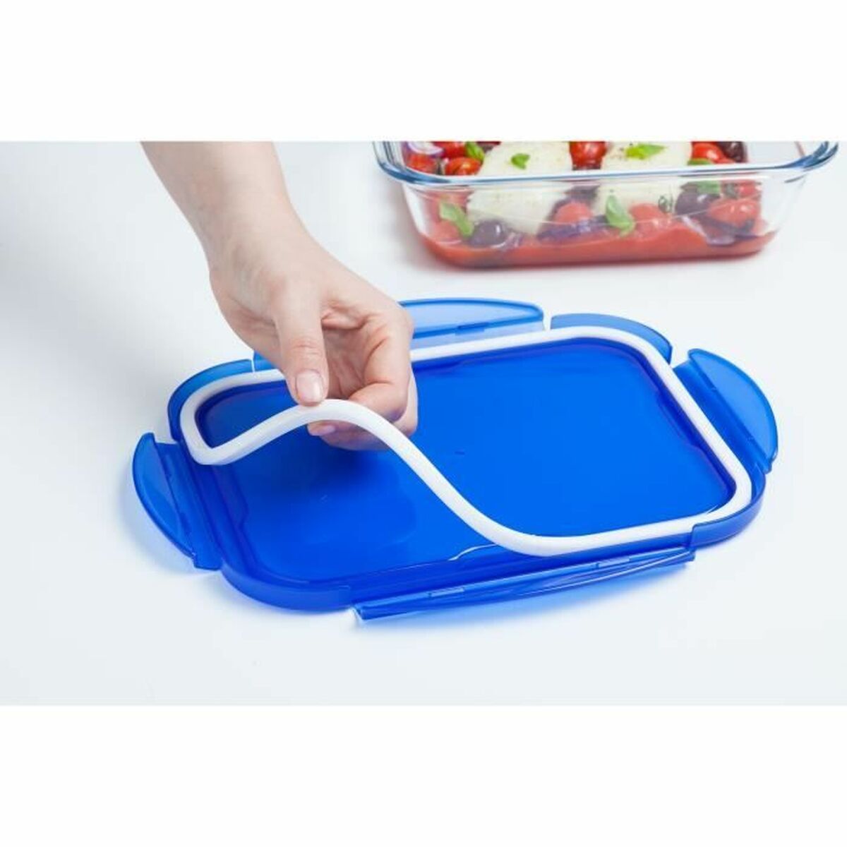 Set de Recipientes de Cocina Herméticos Apilables Pyrex Cook & Go Rectangular 0,8 L 5 Piezas