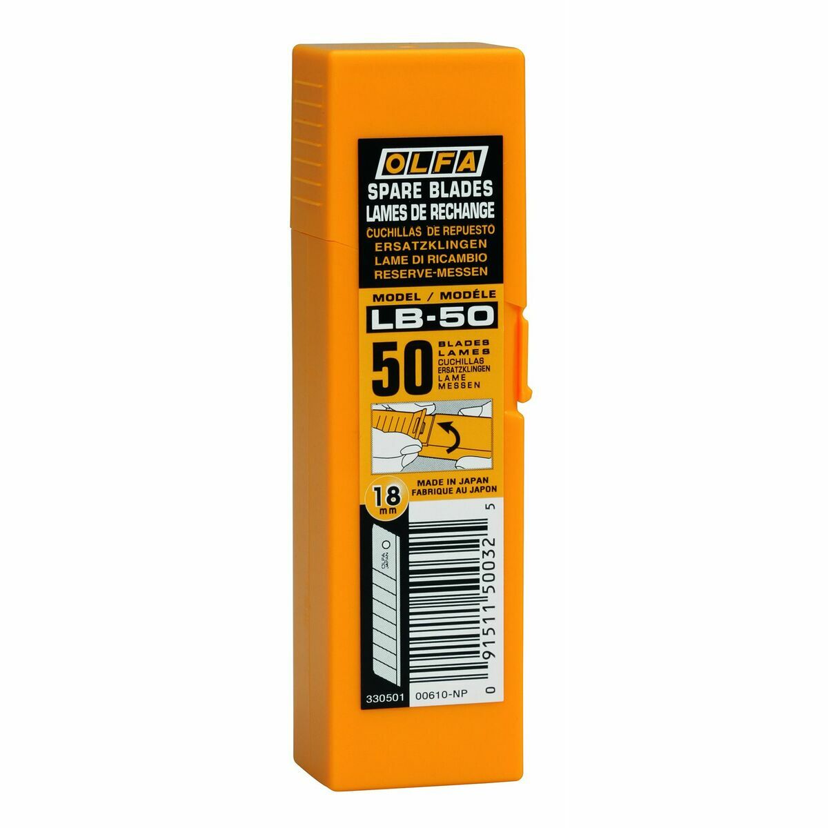 Hoja Cúter Olfa Divisible Cúter 18 mm 50 Unidades