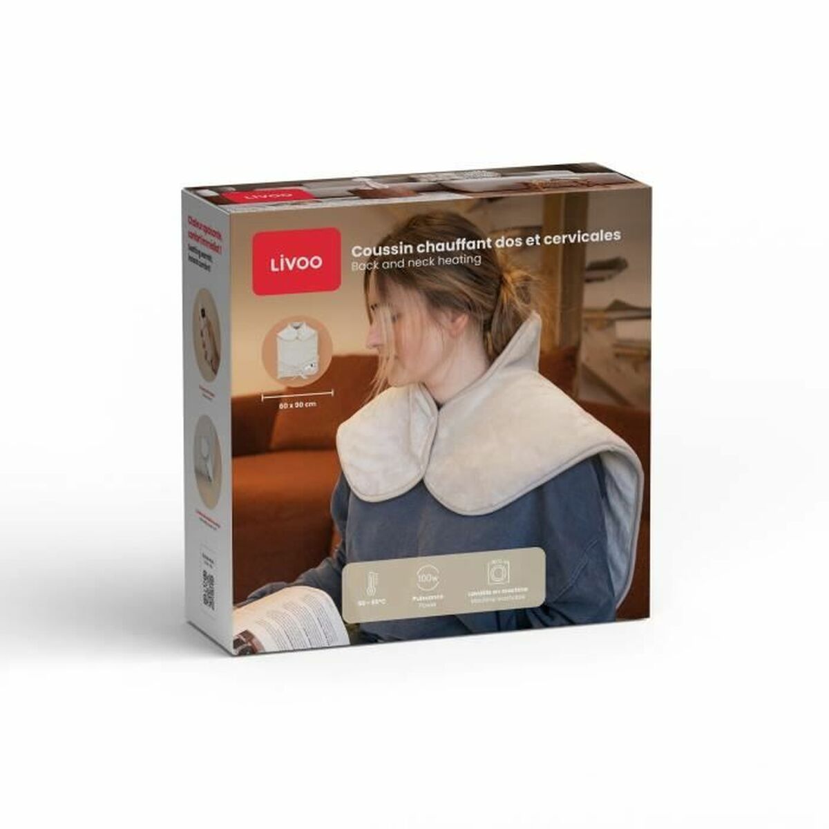 Almohadilla Eléctrica Multifunción Livoo DOS218C Beige 100 W