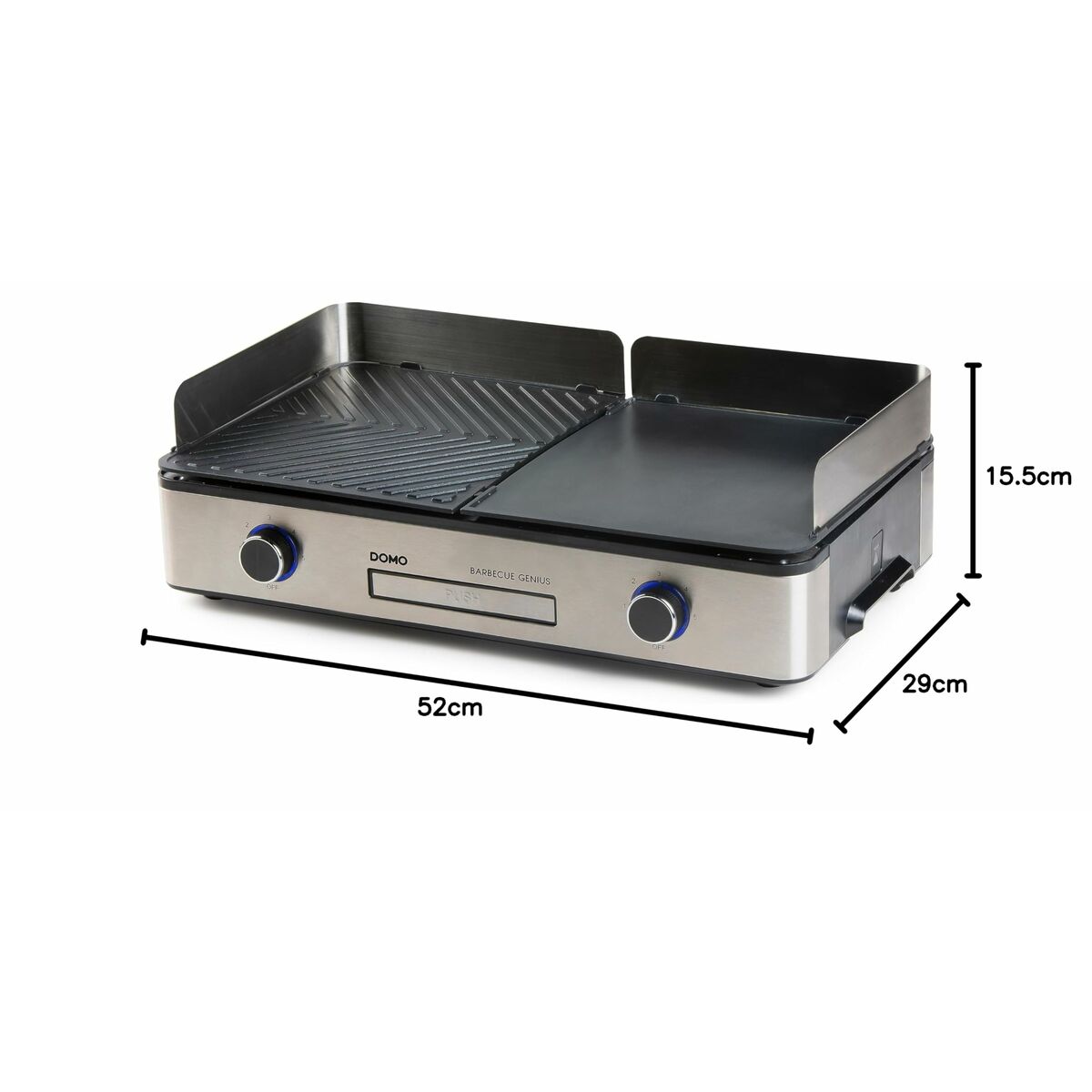 Plancha de Cocina DOMO Negro 2200 W