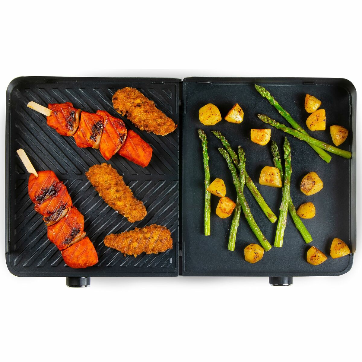 Plancha de Cocina DOMO Negro 2200 W