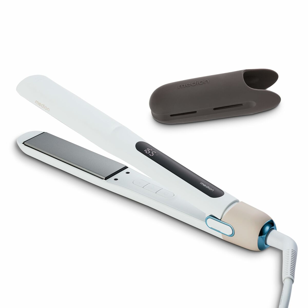 Plancha de Pelo Medion MD19925 Blanco Negro