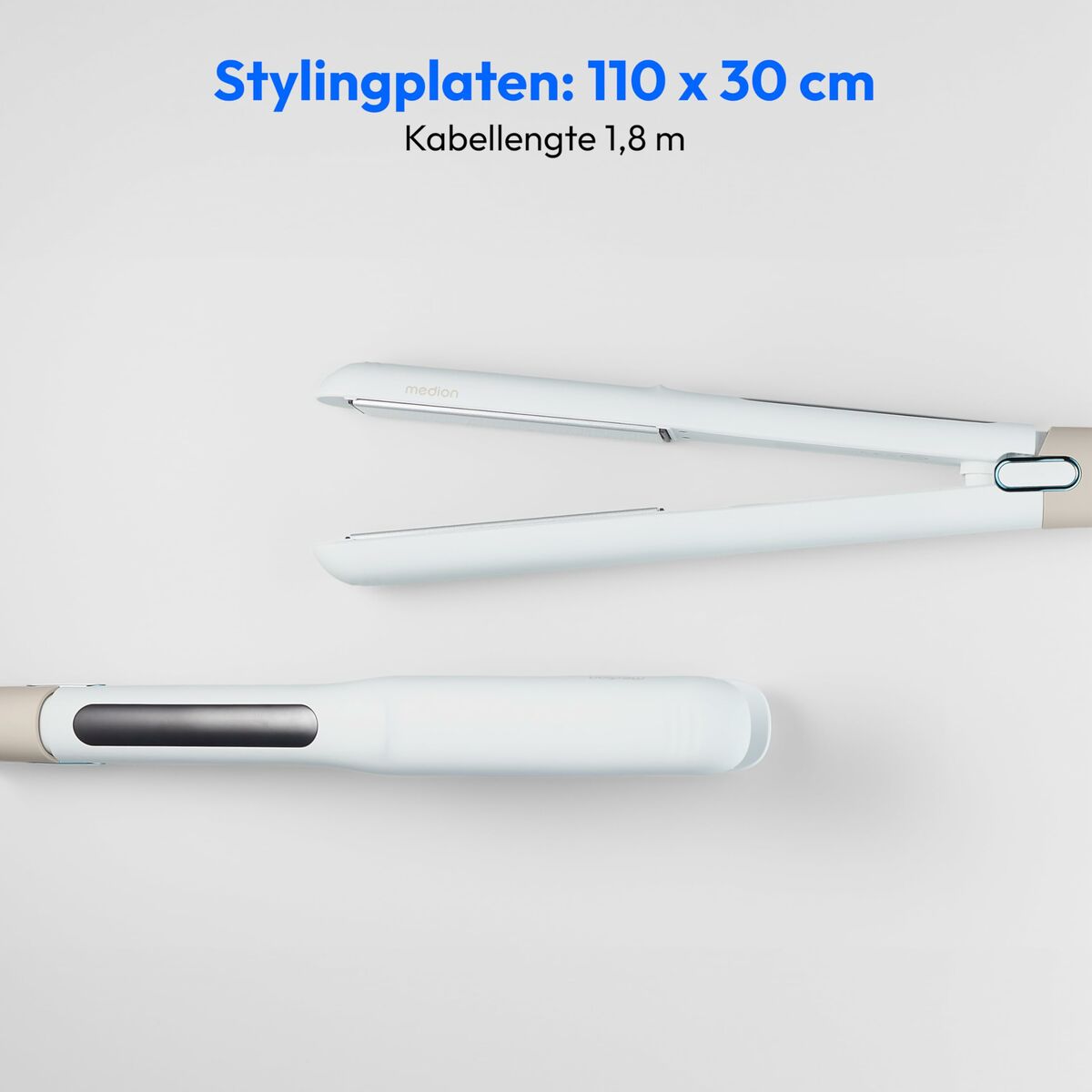 Plancha de Pelo Medion MD19925 Blanco Negro