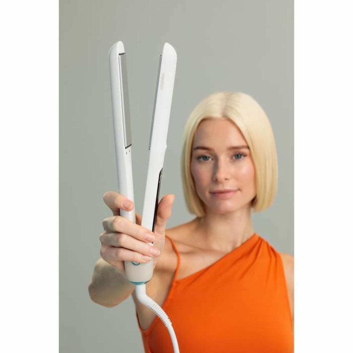 Plancha de Pelo Medion MD19925 Blanco Negro