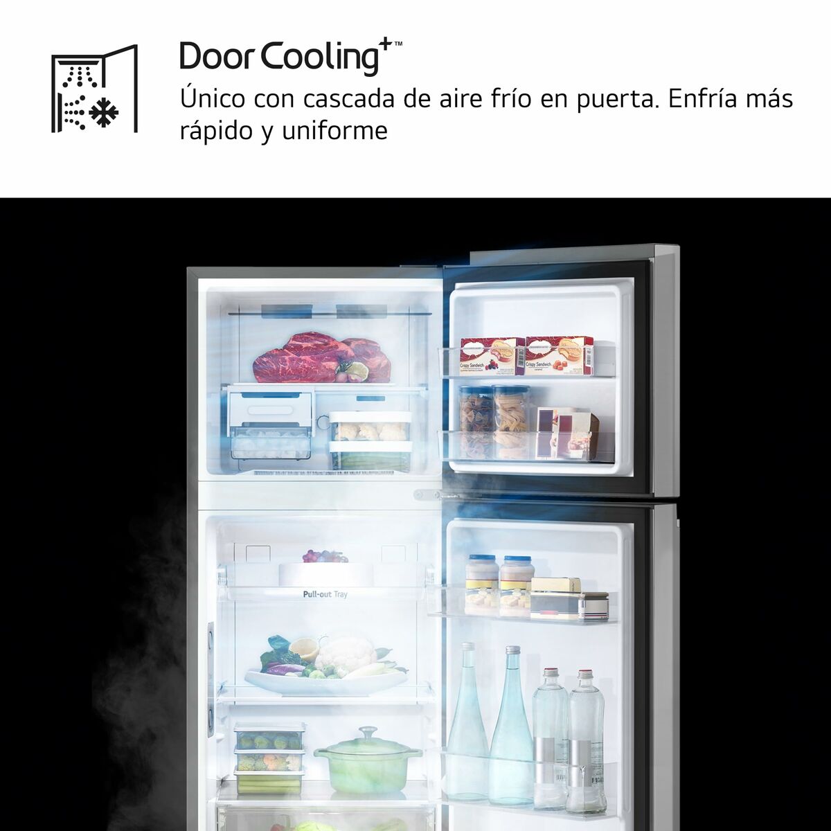 Frigorífico combinado LG GTBV22PYGKD 145 Acero