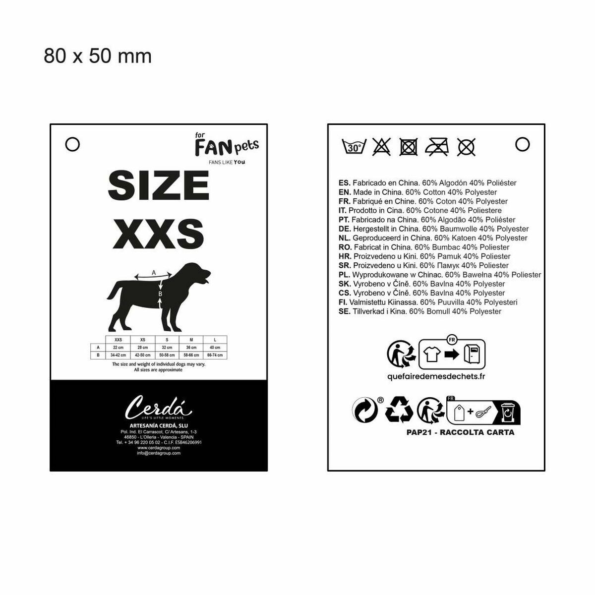 Sudadera para Perro Real Madrid C.F. Azul M