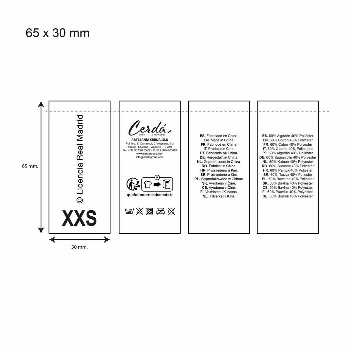 Sudadera para Perro Real Madrid C.F. Azul M