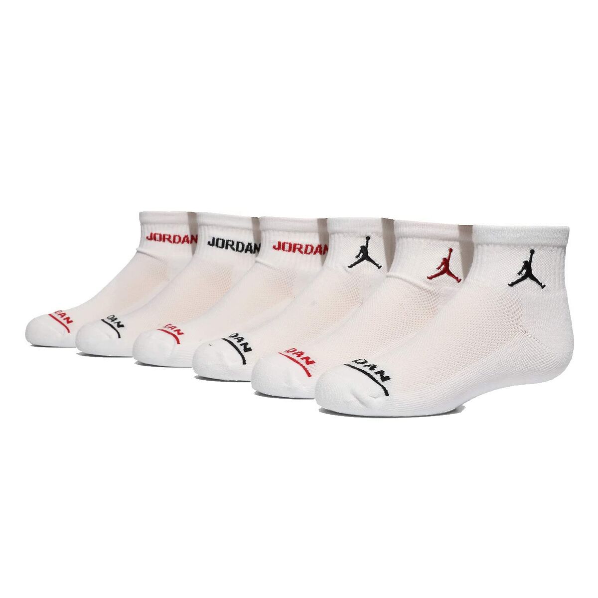 Pack de calcetines Jordan JHB JORDAN LEGEND ANKLE BJ0342 001 Blanco Infantil 6 Piezas