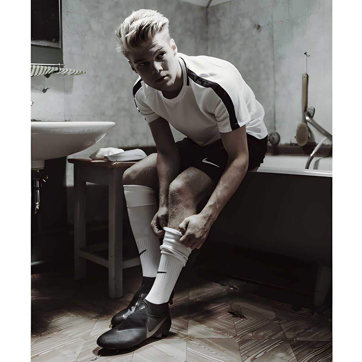 Medias de Fútbol para Adultos Nike CLASSIC II SX5728 100 Blanco