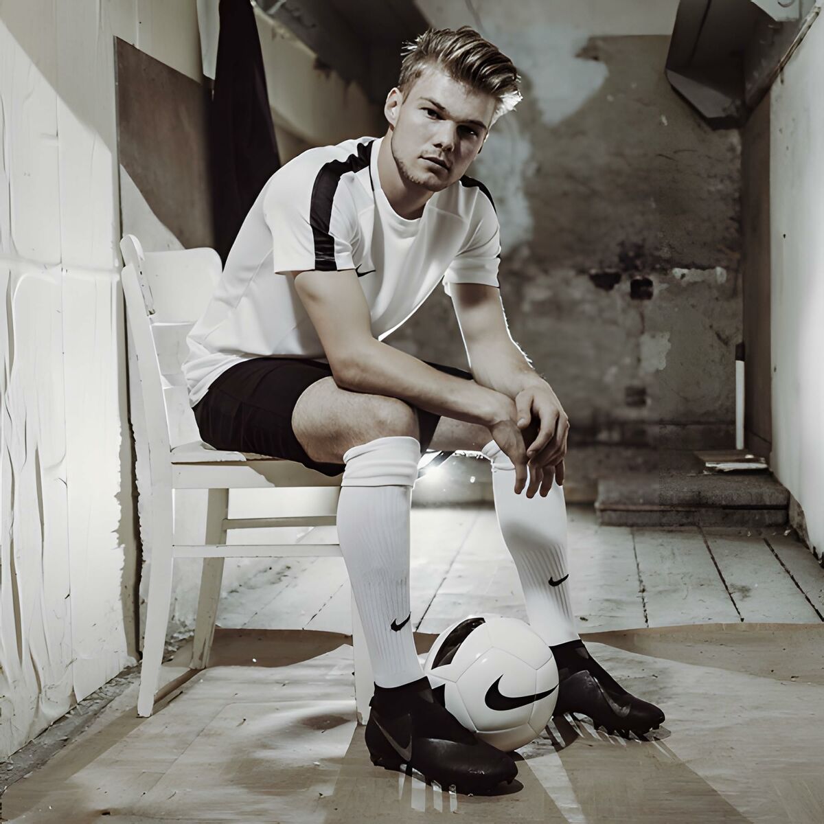 Medias de Fútbol para Adultos Nike CLASSIC II SX5728 100 Blanco