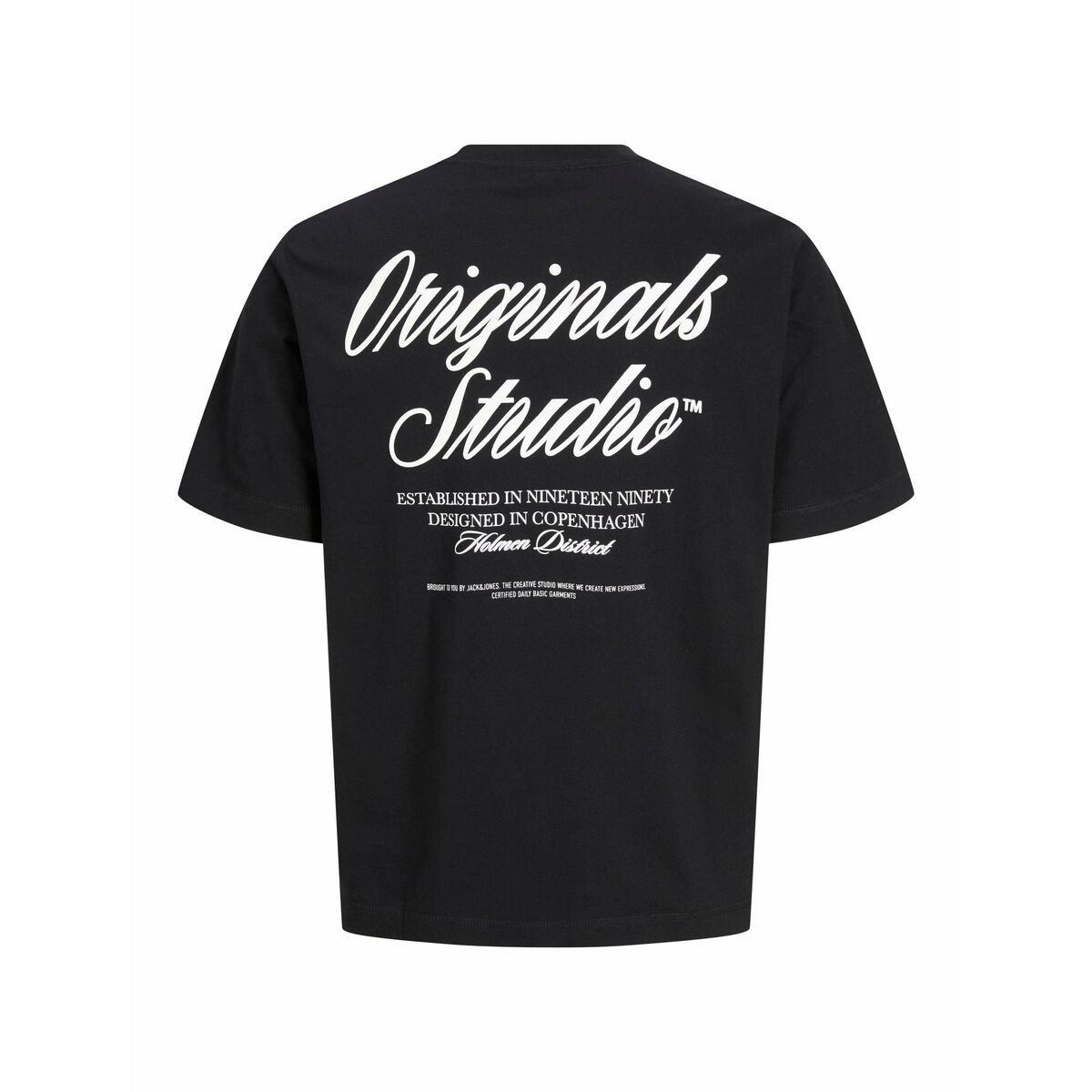 Camiseta de Manga Corta Hombre Jack & Jones JORNORREBRO TYPO TEE SS CREW NECK NOOS 12282898 Negro