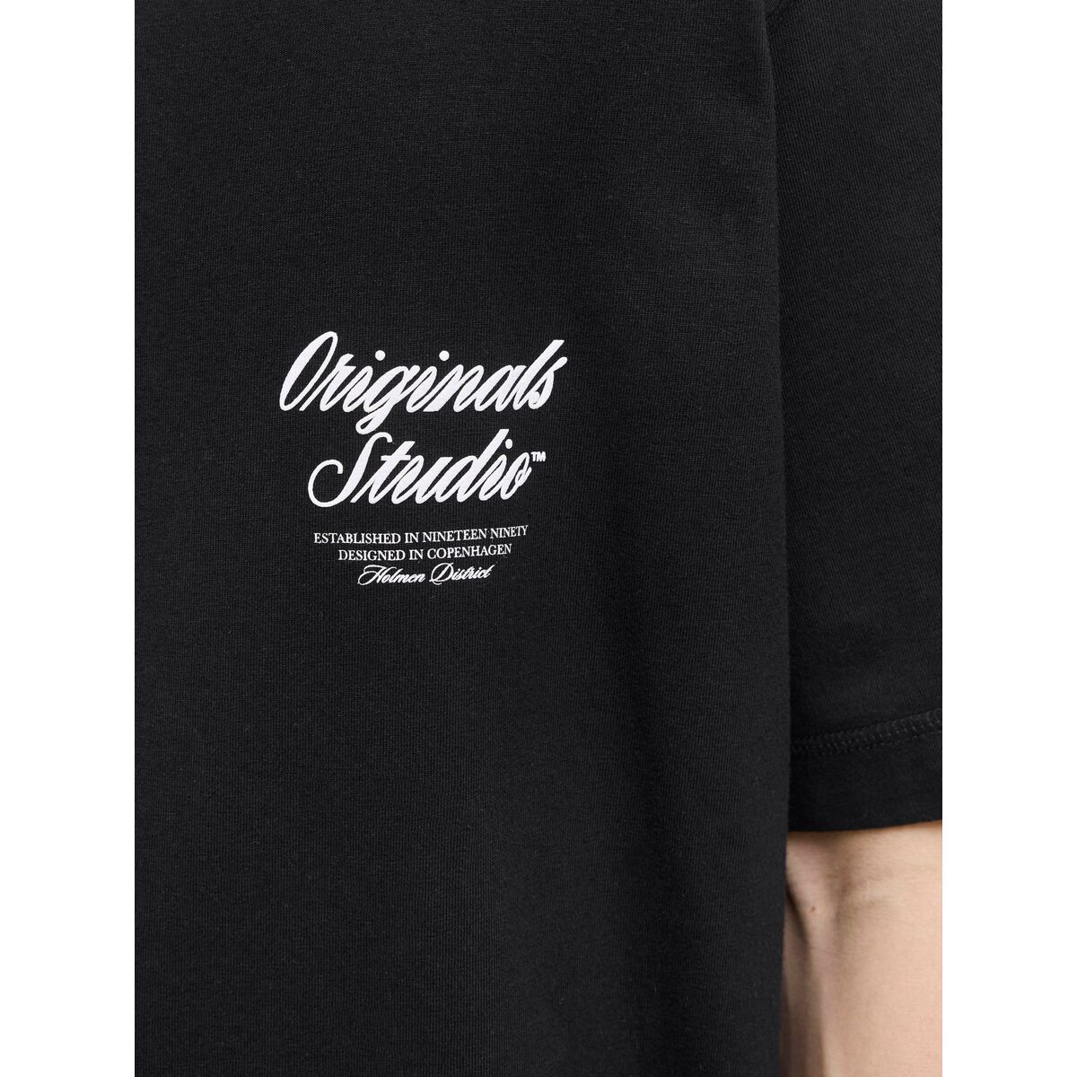 Camiseta de Manga Corta Hombre Jack & Jones JORNORREBRO TYPO TEE SS CREW NECK NOOS 12282898 Negro