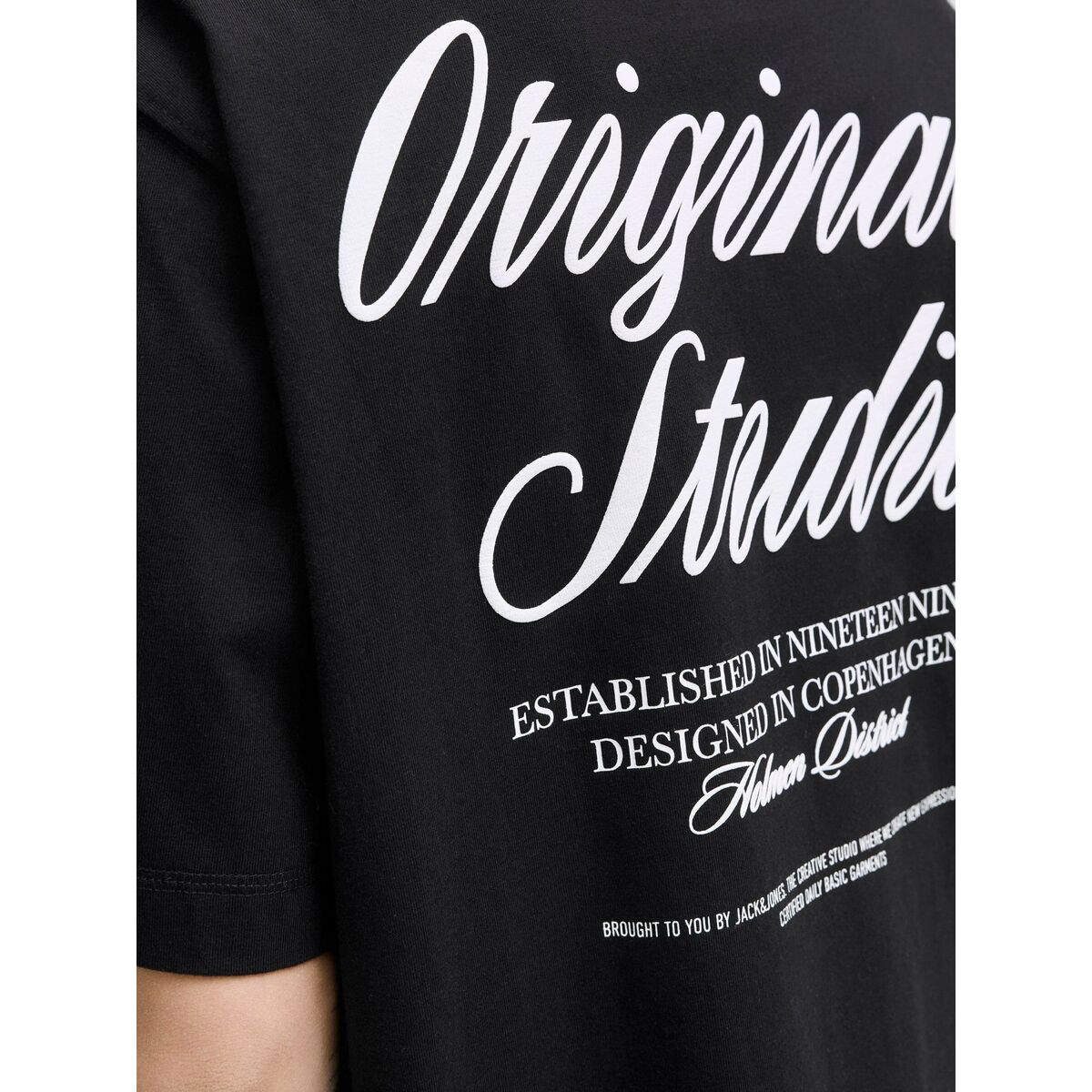 Camiseta de Manga Corta Hombre Jack & Jones JORNORREBRO TYPO TEE SS CREW NECK NOOS 12282898 Negro