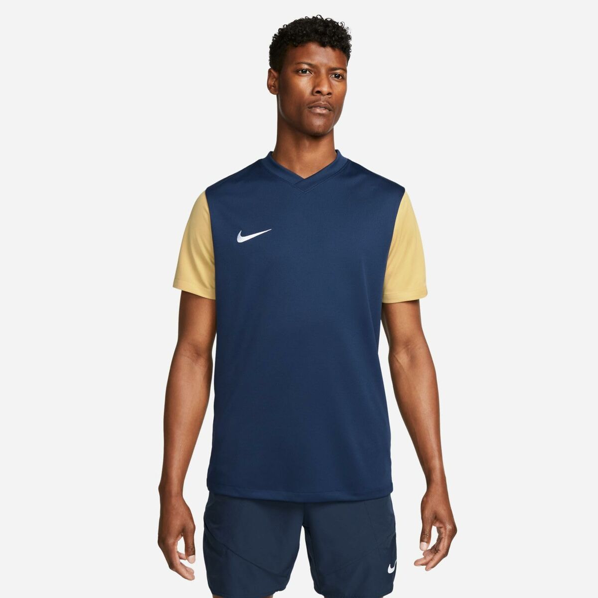 Camiseta de Manga Corta Hombre Nike TIEMPO PREMIER 2 TEE DH8035 411 Azul marino