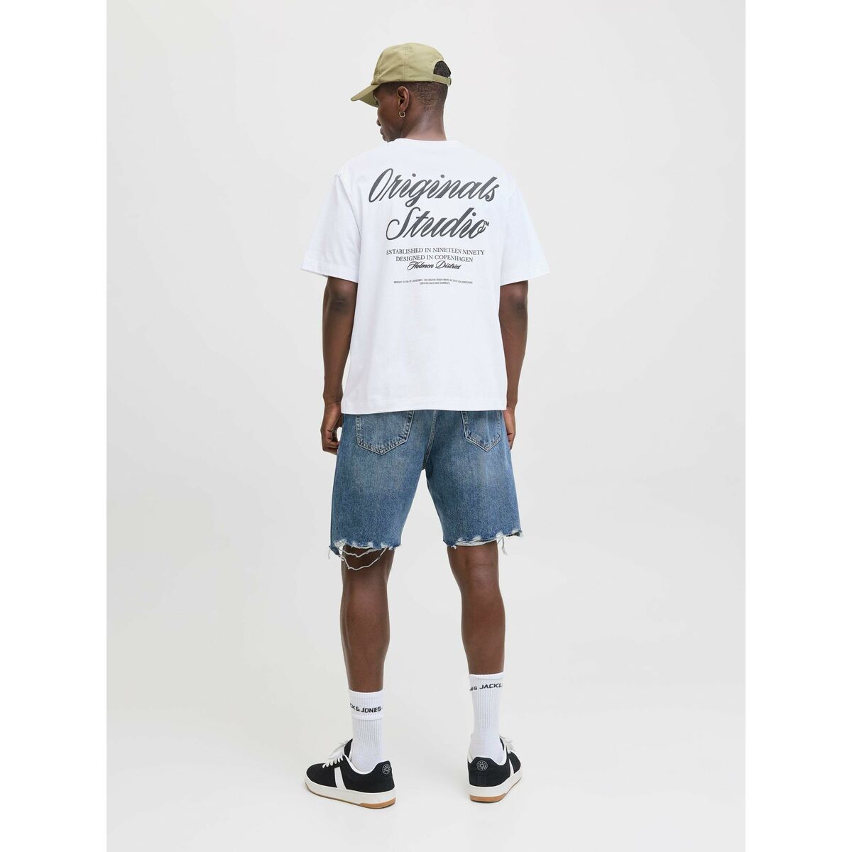 Camiseta de Manga Corta Hombre Jack & Jones JORNORREBRO TYPO TEE SS CREW NECK NOOS 12282898 Blanco