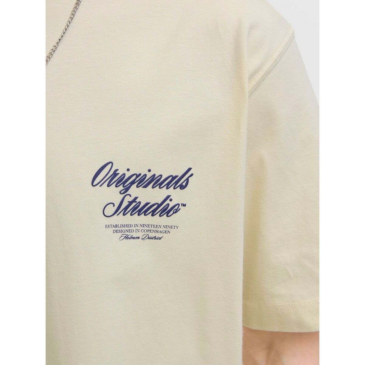 Camiseta de Manga Corta Hombre Jack & Jones JORNORREBRO TYPO TEE SS CREW NECK NOOS 12282898 Beige