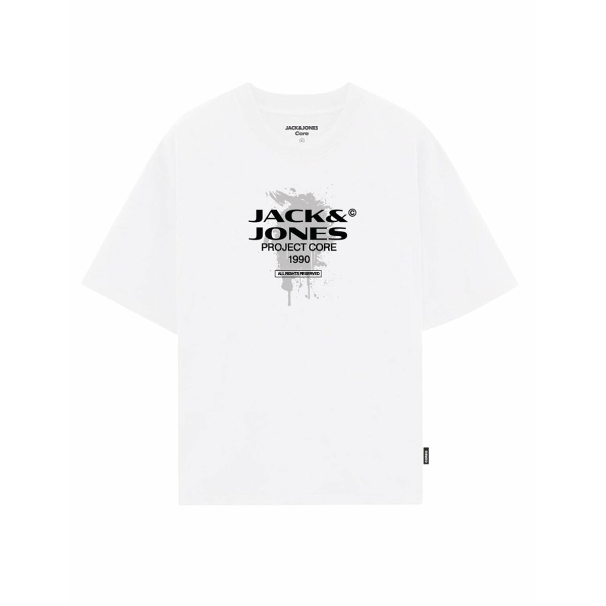 Camiseta de Manga Corta Hombre Jack & Jones JCOCONDOR TEE SS CREW NECK FST 12284437 Blanco