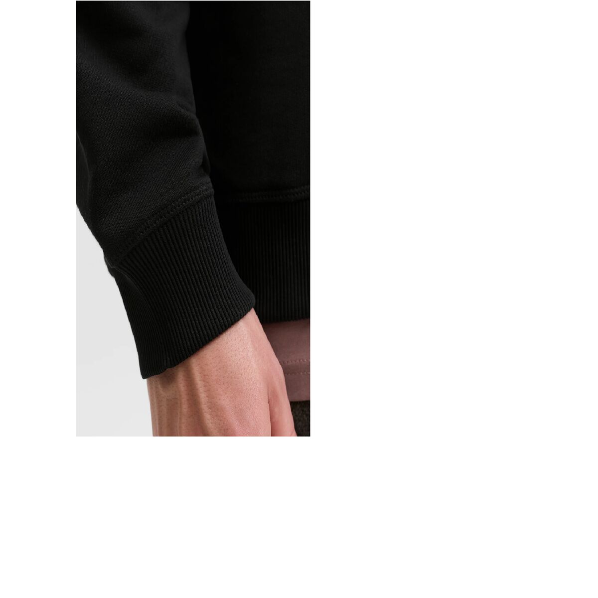 Sudadera sin Capucha Hombre Jack & Jones JORNORREBRO EMB SWEAT CREW NOOS 12282893 Negro