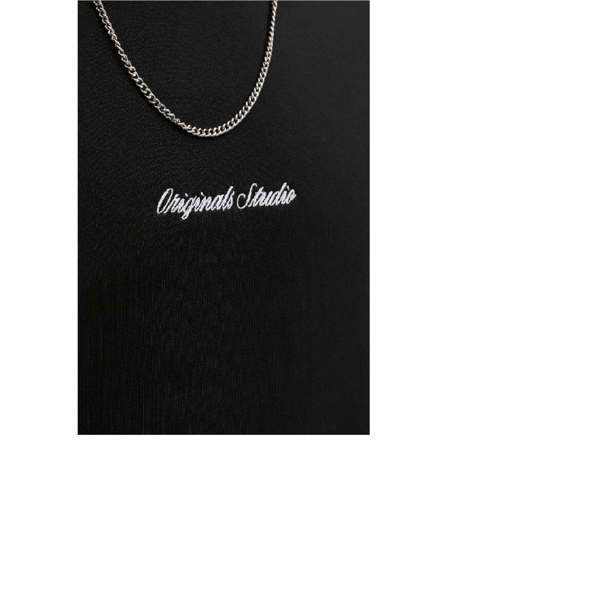 Sudadera sin Capucha Hombre Jack & Jones JORNORREBRO EMB SWEAT CREW NOOS 12282893 Negro