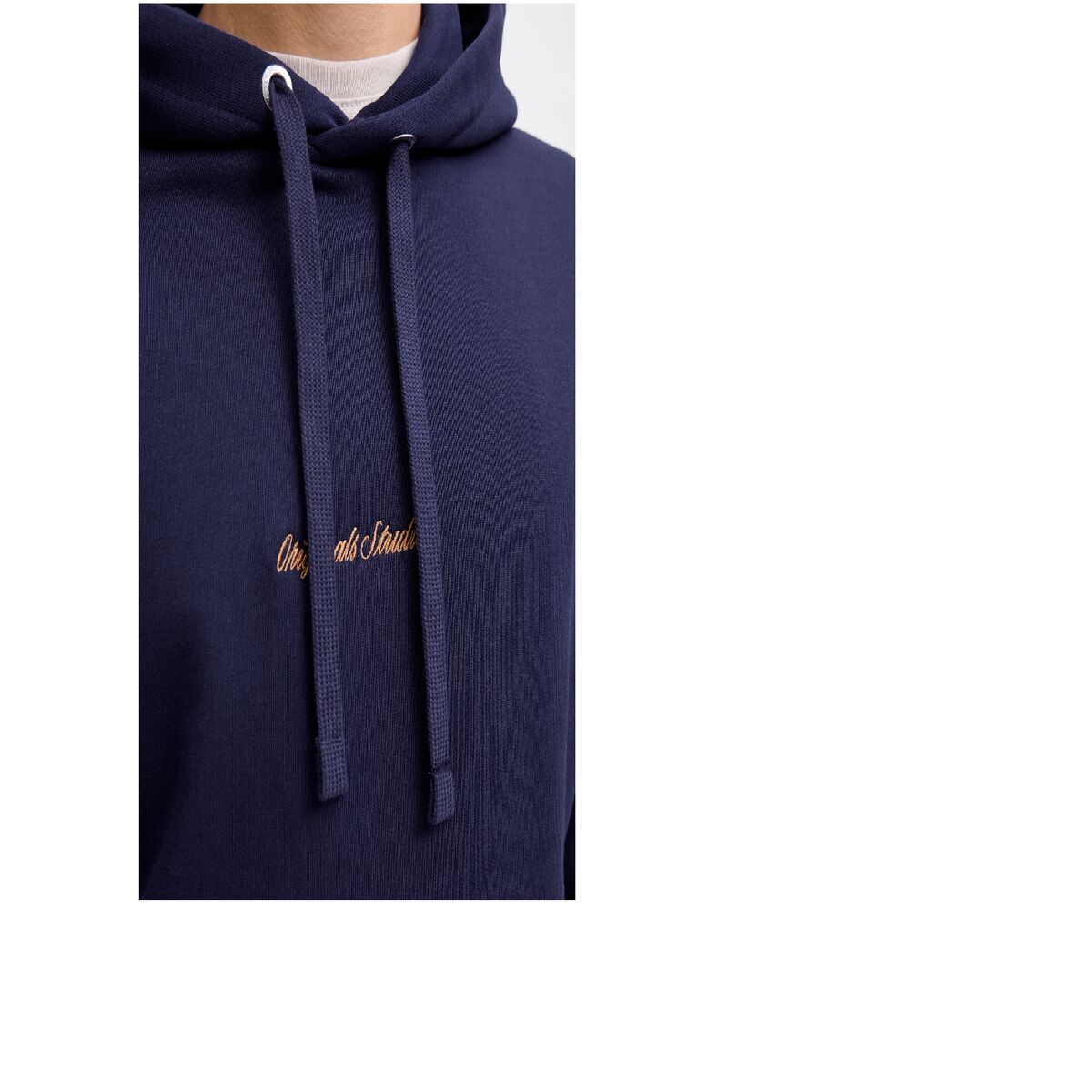 Sudadera con Capucha Hombre Jack & Jones JORNORREBRO EMB SWEAT HOOD NOOS 12282861 Azul marino