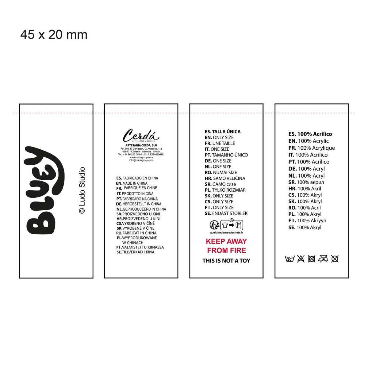 Gorro y Guantes Bluey Azul