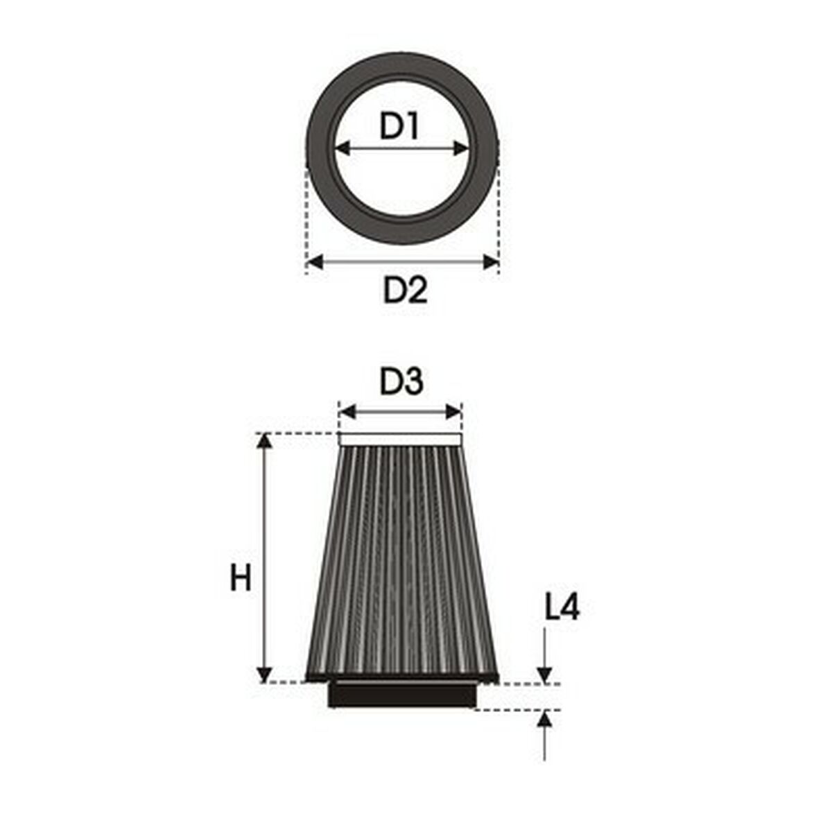 Filtro de aire Green Filters K1.80