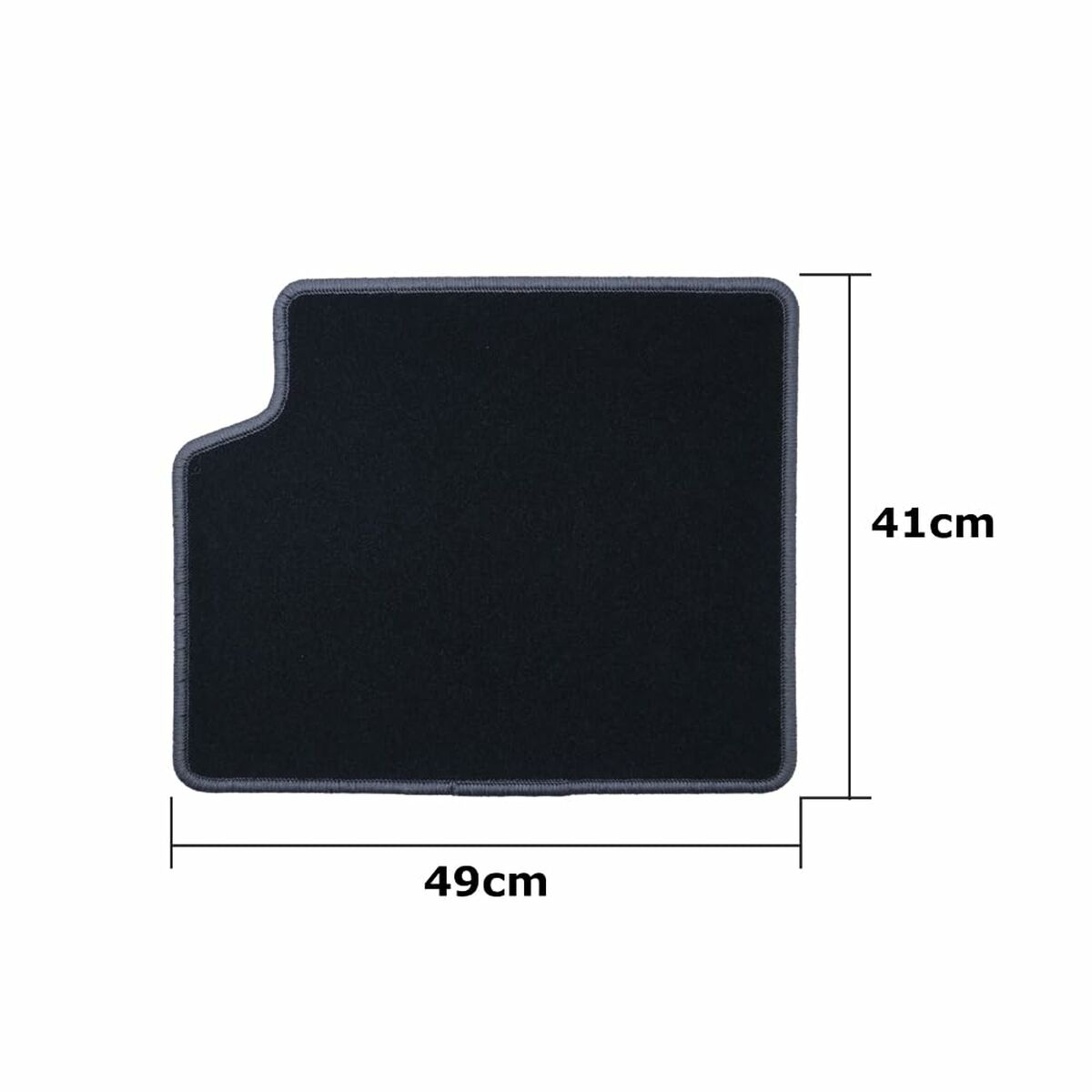 Set de Alfombrillas para Coche OCC Motorsport OCCTY0014GD Negro Gris oscuro Toyota Corolla Terciopelo