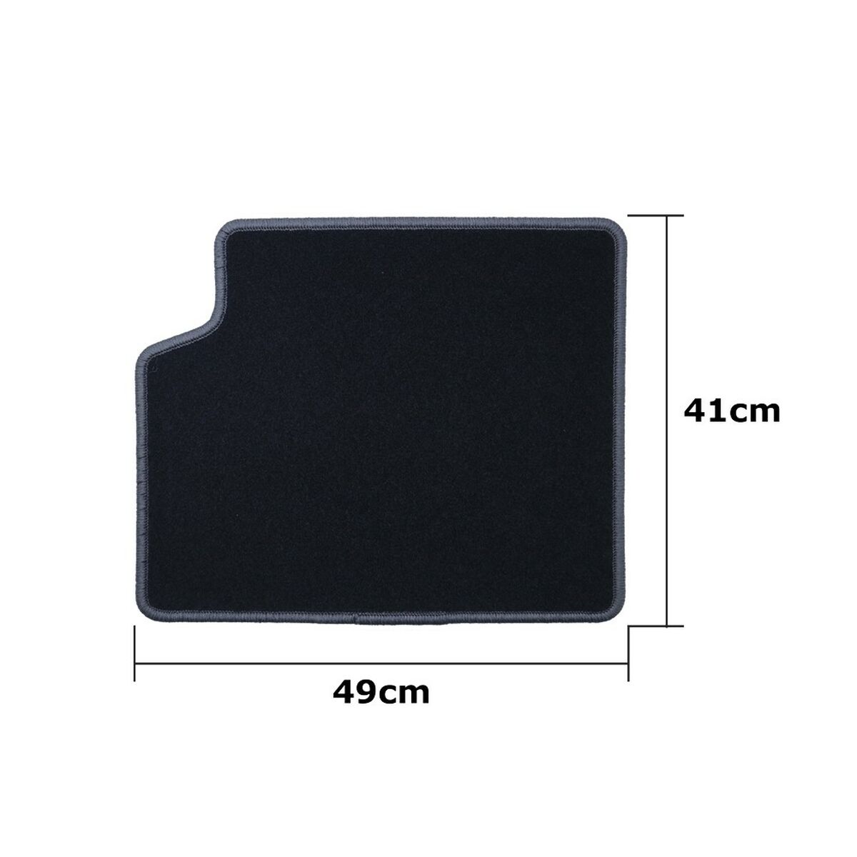 Set de Alfombrillas para Coche OCC Motorsport OCCTY0014GD Negro Gris oscuro Toyota Corolla Terciopelo