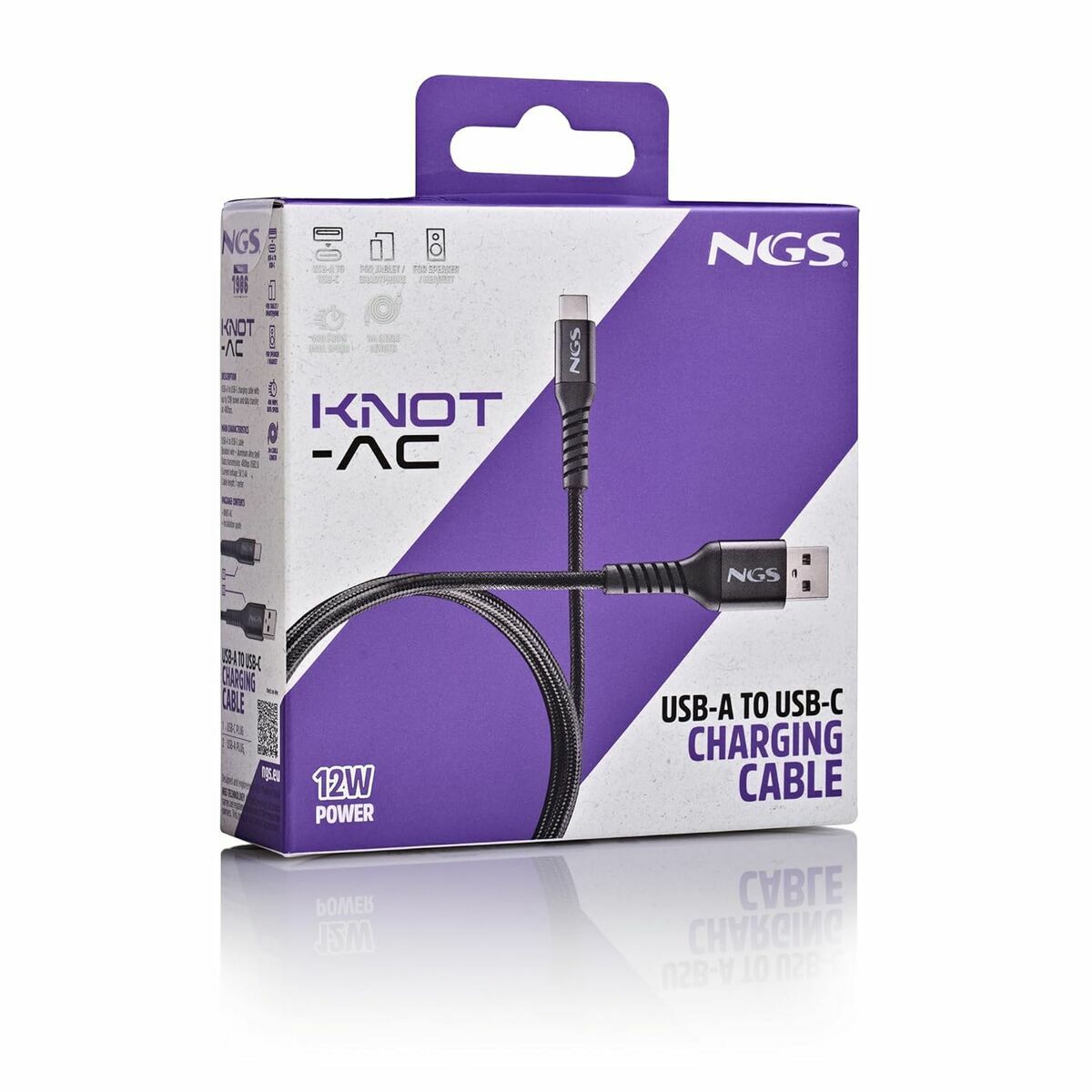 Soporte para Portátil NGS KNOT-AC 1 m Negro