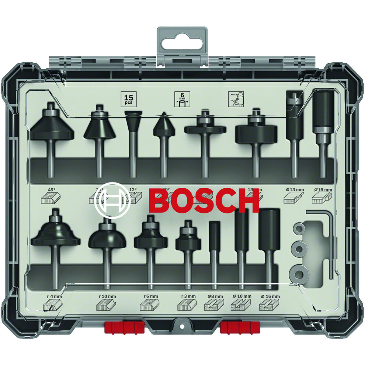 Set de accesorios BOSCH 2607017471 15 Piezas