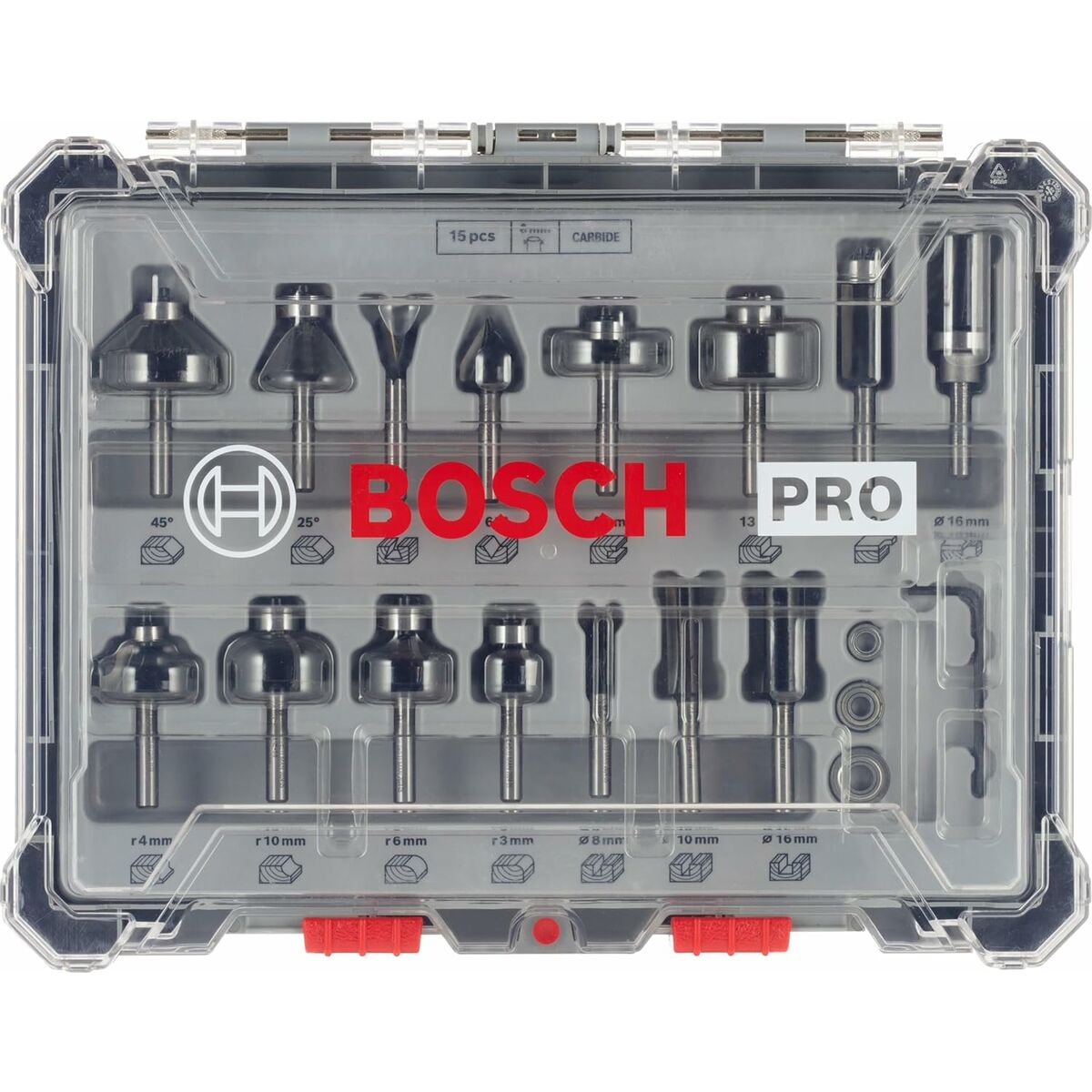 Set de accesorios BOSCH 2607017471 15 Piezas