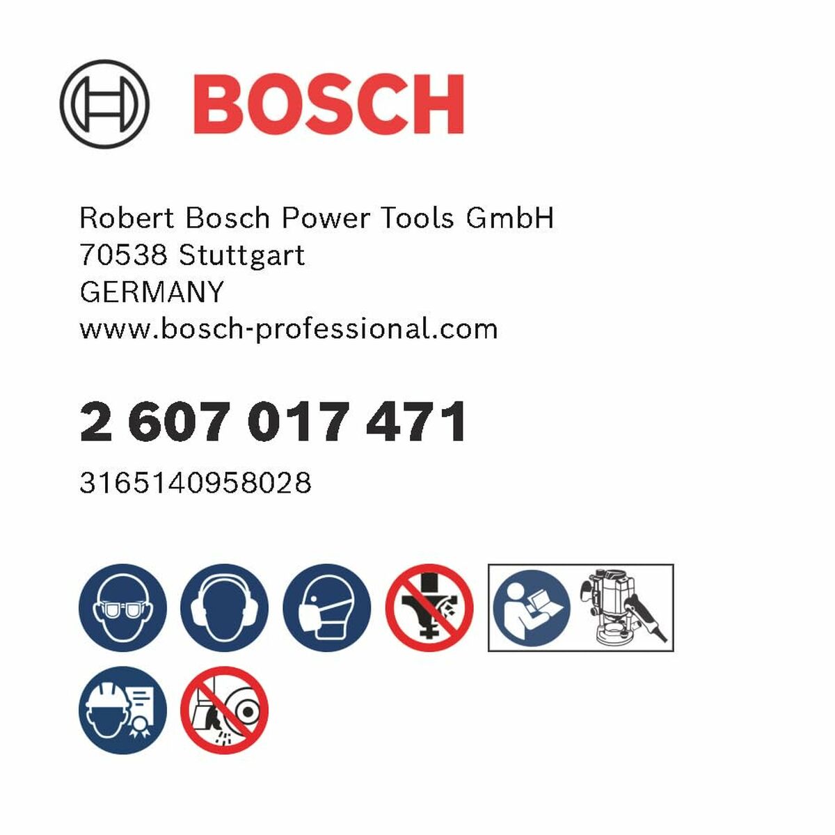 Set de accesorios BOSCH 2607017471 15 Piezas