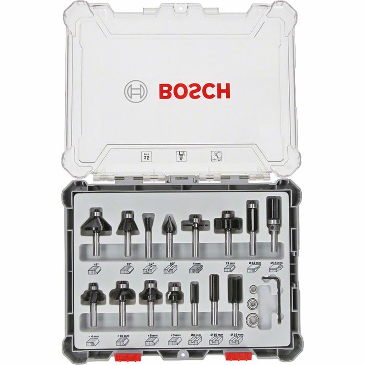 Set de accesorios BOSCH 2607017471 15 Piezas