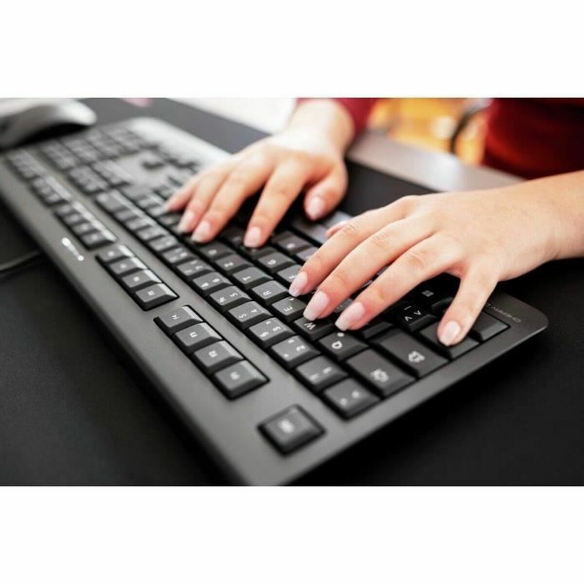Teclado Cherry JK-0800FR-2 Negro Qwerty Español AZERTY