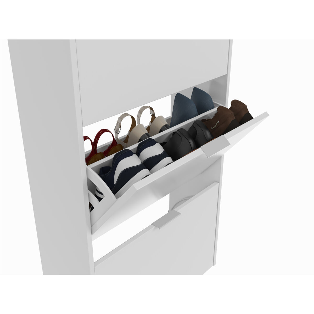 Zapatero Forés Gris 60 X 22 X 113 CM