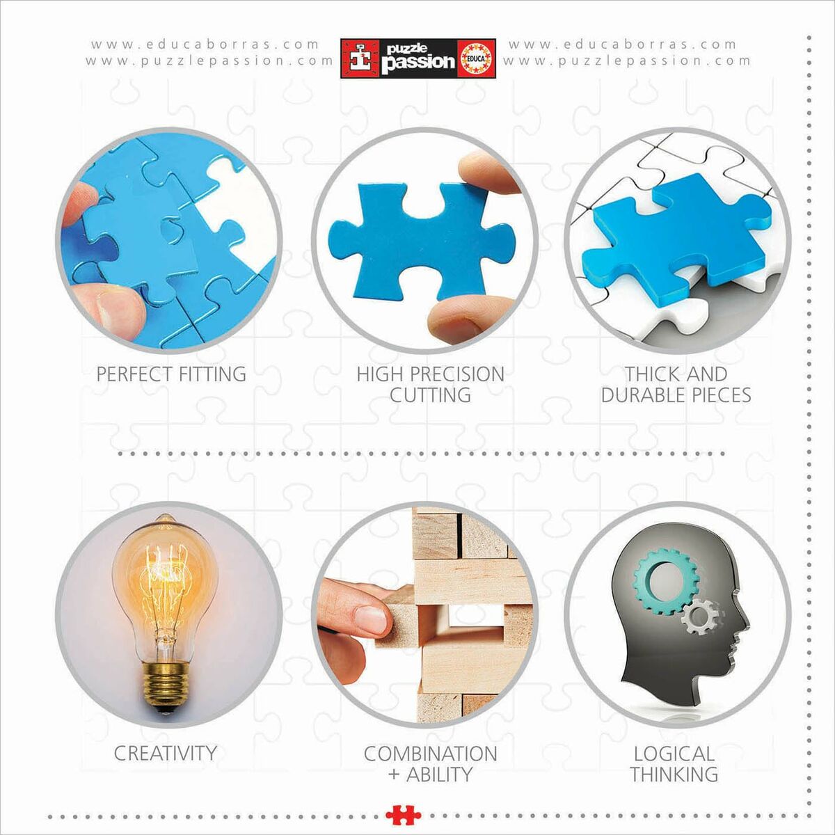 Puzzle Educa Arte en Cubo 36 Piezas 216 Piezas (6 Unidades)