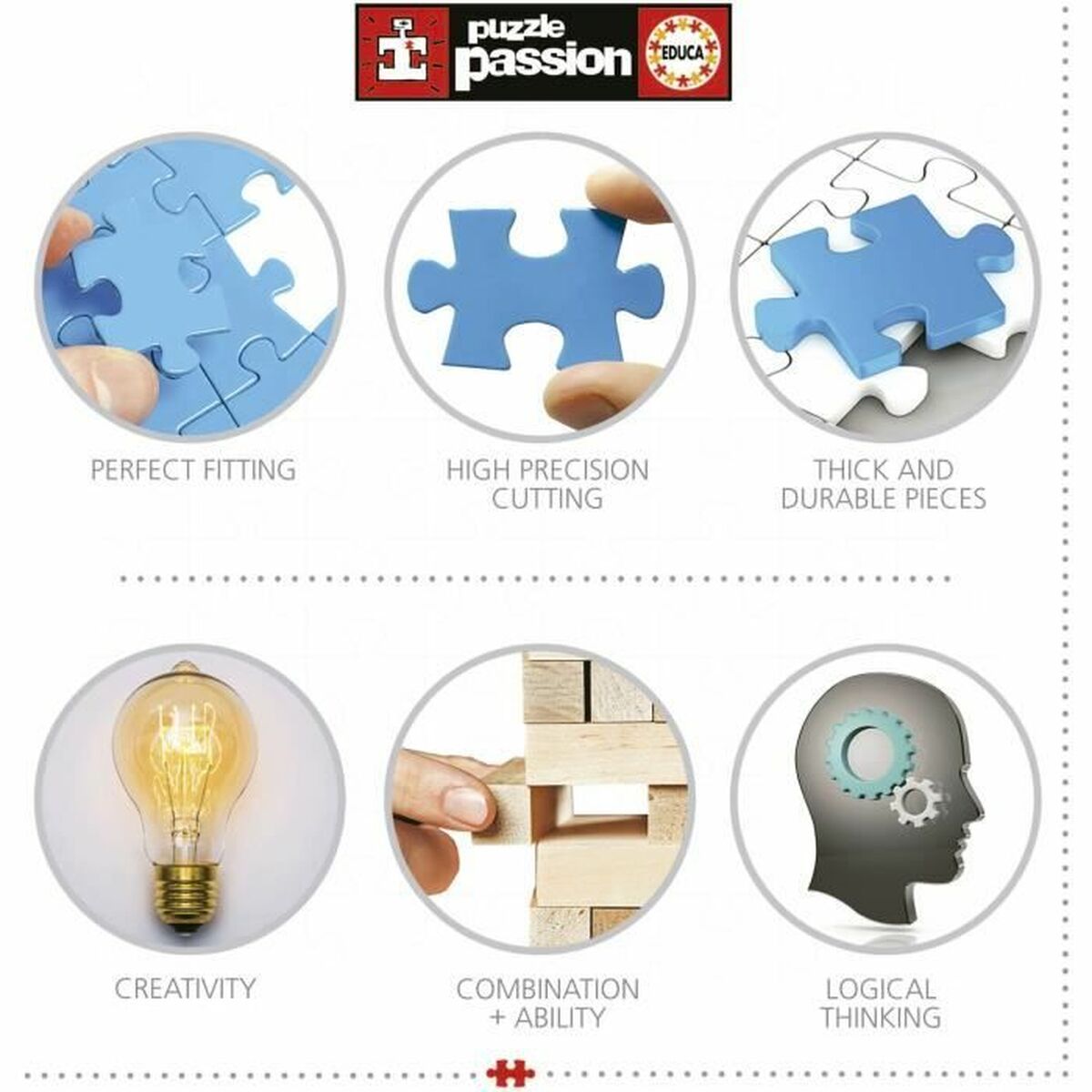 Puzzle Educa Intensa-Mente 2 1000 Piezas