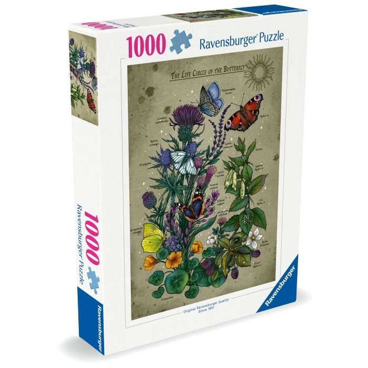 Puzzle Ravensburger The Life Circle of the Butterfly 1000 Piezas
