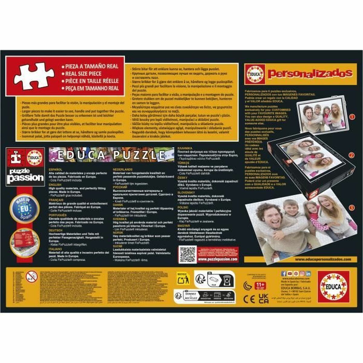 Puzzle Educa Cubo Maravilla 216 Piezas (6 Unidades)