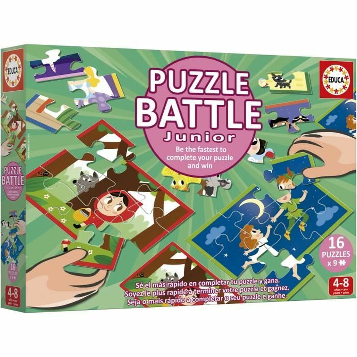 Puzzle Educa Battle Jr Contes 16 Piezas