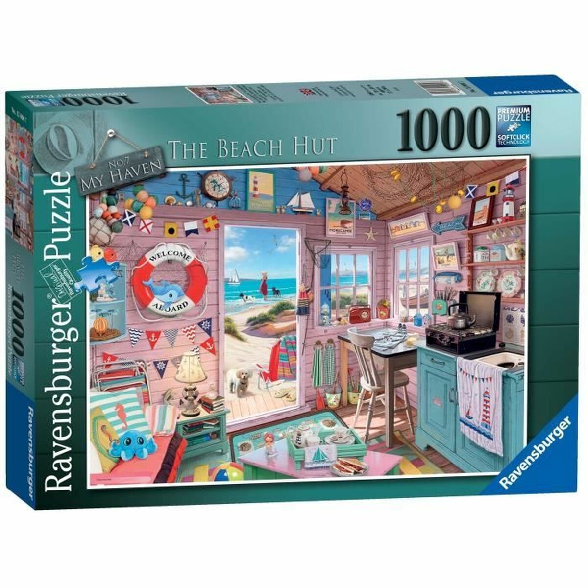 Puzzle Ravensburger Cabaña de la Playa 1000 Piezas