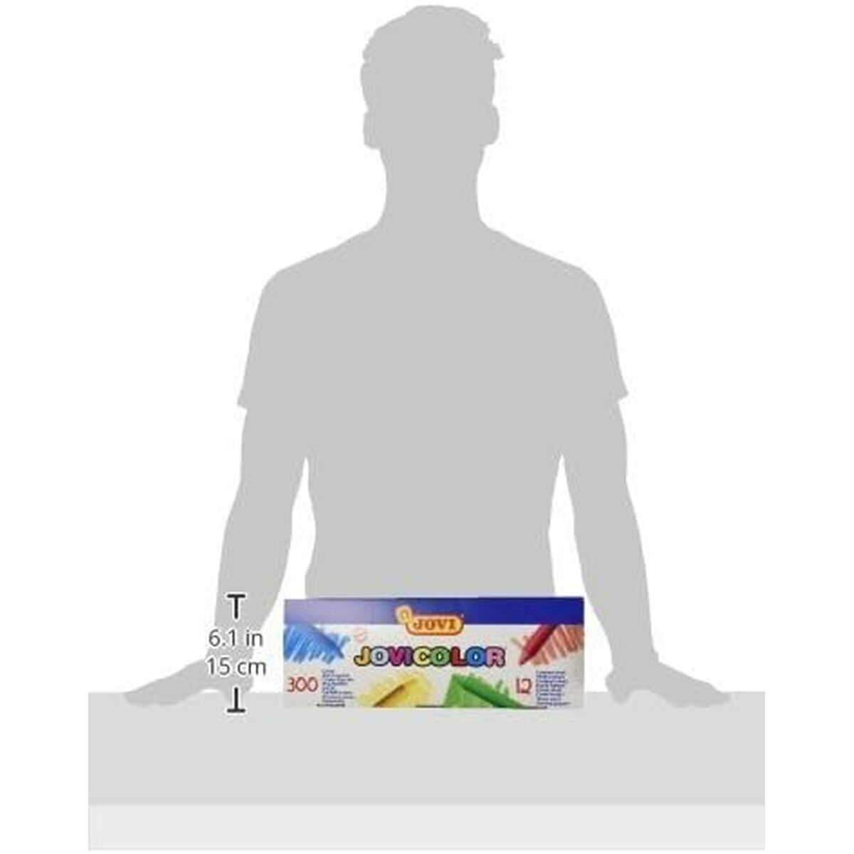 Ceras de colores Jovi 989 Amarillo 25 Piezas